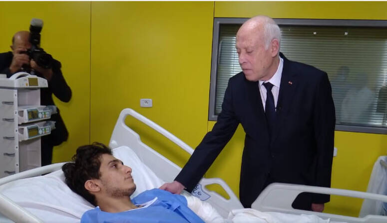 جوتيريش يستمع لشهادات عدد من الجرحى الفلسطينيين الذين يتلقون العلاج بمستشفى العريش 1 be33a3b16f01865da366185851c7948f w7751711196946