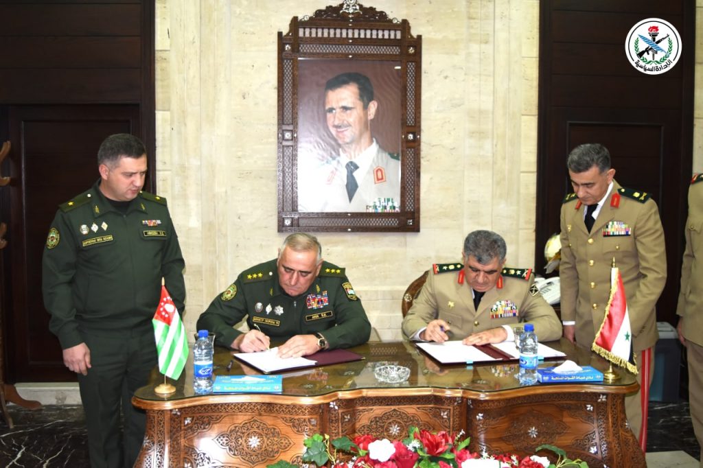 سوريا وأبخازيا تبحثان تعزيز علاقات التعاون وخاصة في مجال مكافحة الإرهاب 1 photo ٢٠٢٢ ٠٥ ٢٩ ١٩ ٥٤ ٥٢ 21711279983
