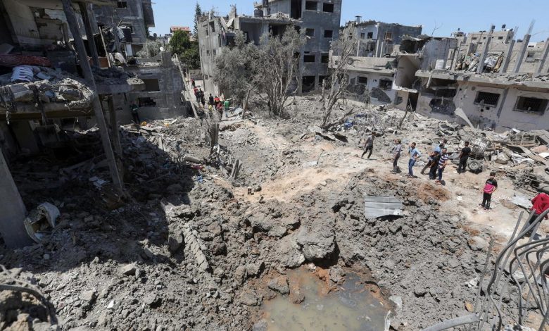 آثار القصف الإسرائيلي على قطاع غزة ـ فرانس 241711264382