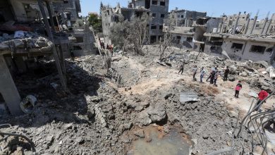 آثار القصف الإسرائيلي على قطاع غزة ـ فرانس 241711356185