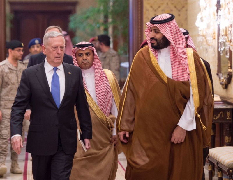 ولي العهد السعودي يبحث التعاون المشترك مع أعضاء لجنة القوات المسلحة بالكونجرس الأمريكي 1 ولي ولي العهد مع وزير الدفاع الأميركي3