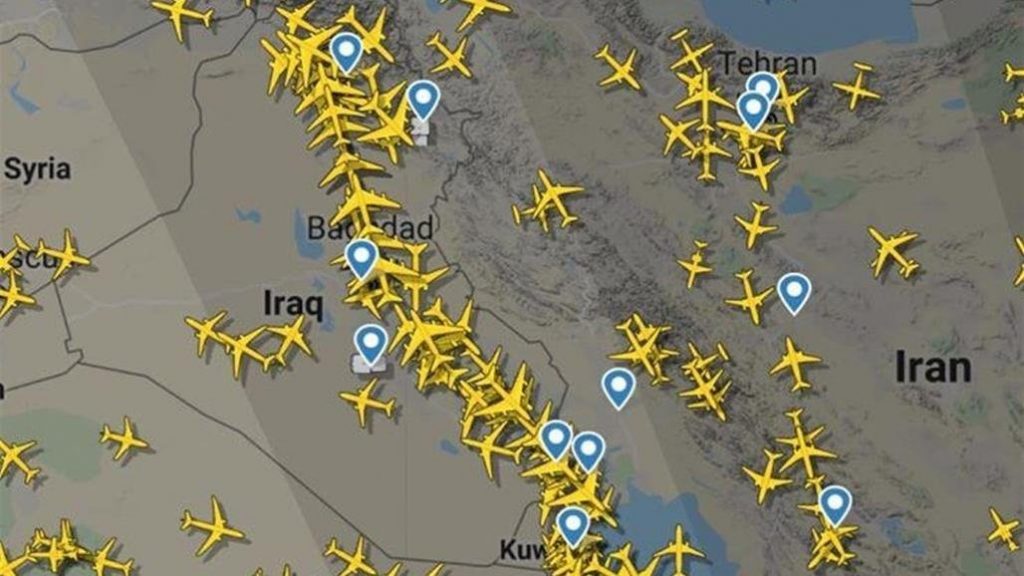 العراق يعلن إعادة فتح الأجواء الجوية بعد ساعات من إغلاقها نتيجة الهجوم الإيراني على إسرائيل 1 الأجواء العراقية1713074410