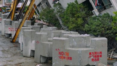 1027511 جانب من أثار زلزال تايوان1712139663