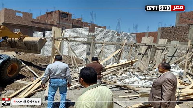 الشرقية:إزالة 27 حالة تعد على الأراضي الزراعية وأملاك الدولة 1 125059 W1714227183