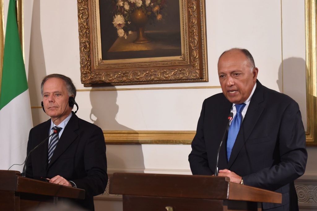 وزير خارجية إيطاليا يشدد على ضرورة تجنب إسرائيل اجتياح مدينة رفح جنوبي غزة 1 505844 مؤتمر صحفى بين وزير الخارجية ونظيره الإيطالى1713459130