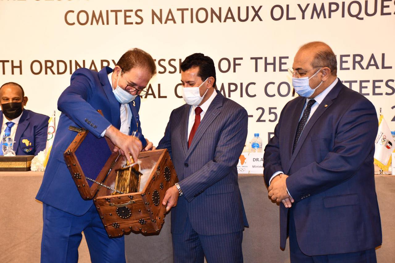 وزير الشباب والرياضة يشهد اجتماع الجمعية العمومية الانتخابية للاتحاد الإفريقي للترايثلون 1 7361713554405