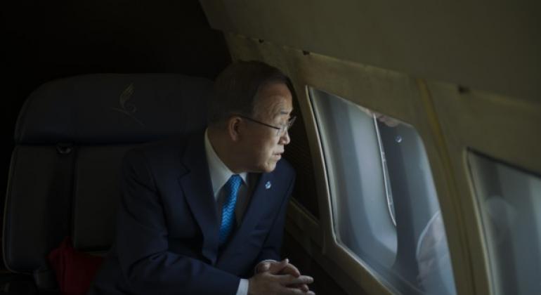 Ban Ki moon Plane
