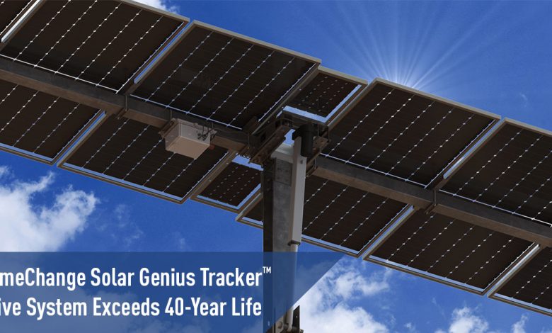 جلوبال (8): جهاز Genius Tracker™ من شركة GameChange Solar أسرع في التثبيت من أجهزة تتبع المحور الواحد المنافسة 1 gamechange solar genius tracker drive system exceeds 40 year life1712239204