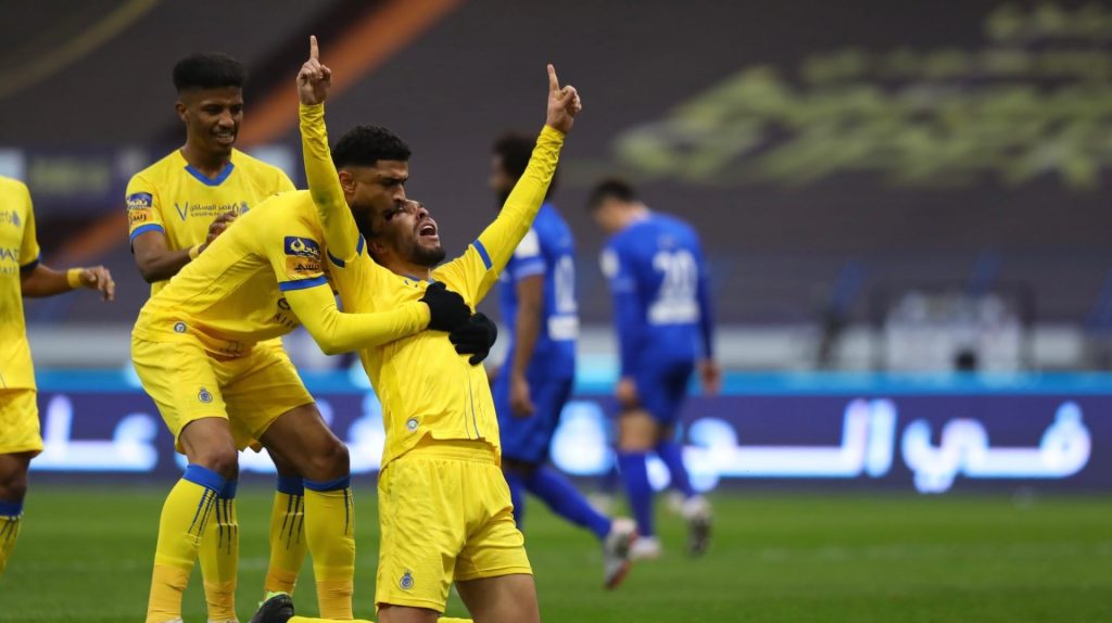 فوز الهلال علي الطائي 3-1 وتعادل النصر مع الرياض 2ـ2 في دوري روشن السعودي 1 النصر والهلال1716499803