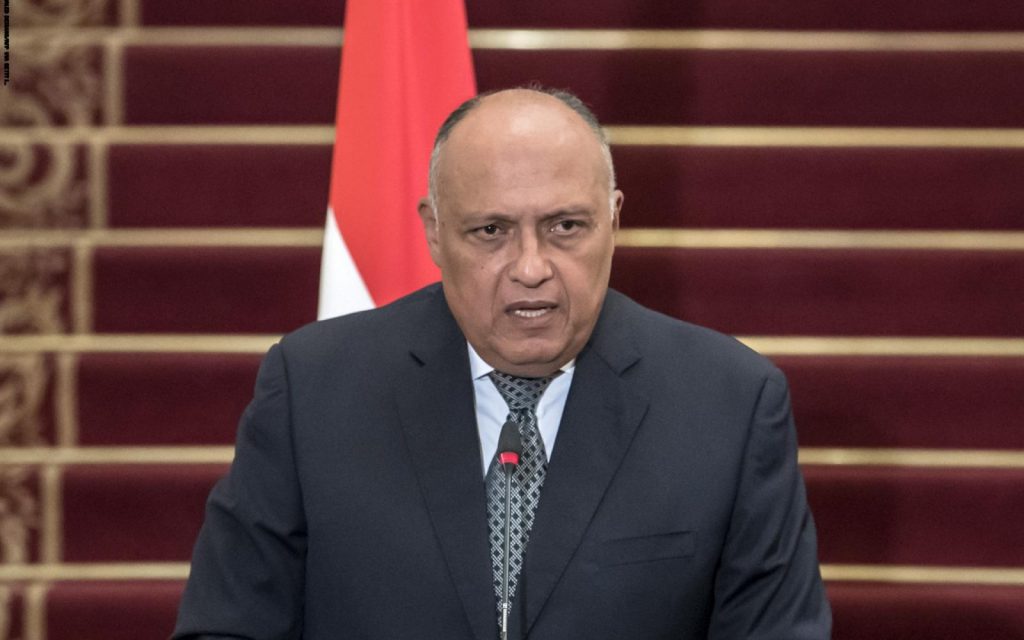 وزير الخارجية سامح شكري يبحث الأوضاع في قطاع غزة مع نظيره الأيرلندي في بروكسل 1 سامح شكري وزير الخارجية 1600x10001716744724