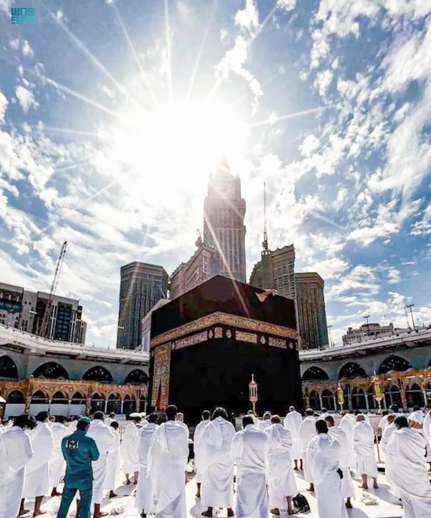 بعد غد.. التعامد الأول للشمس على الكعبة المشرفة في 2024 1 Meccasky280520231716631383
