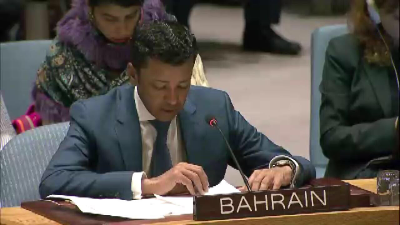مندوب مملكة البحرين بالأمم المتحدة يطالب بتكثيف جهود حماية المدنيين والحد من آثار النزاع المسلح 1 aa8f51aeaa6ef2b01716374164
