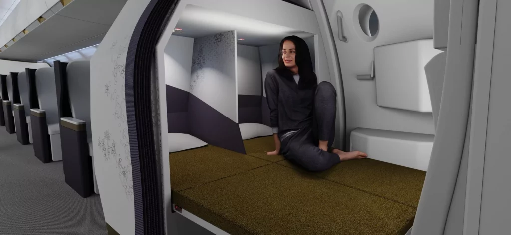 جلوبال (6): شركتي Qantas وDiehl Aviation تحصلان علي جائزة Crystal Cabin 1 crew rest mudule for sa 011717059485