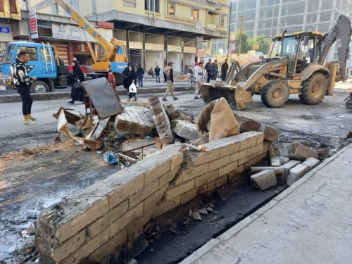 removing tents of protesters in al haboubi square 131220201714652652