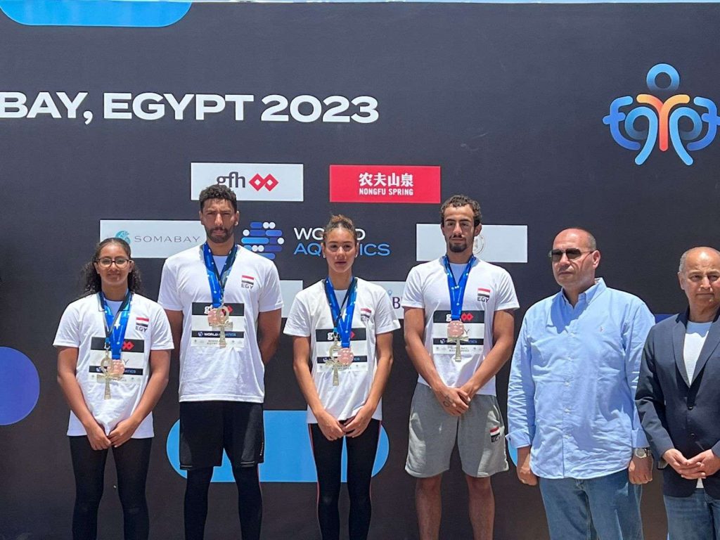 منتخب مصر للناشئين لكرة الماء يحصد أول ميدالية في تاريخه ببطولة العالم 1 منتخب مصر الوطني للمياه المفتوحة 1683646029 01719234785