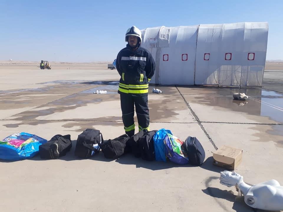 مطار الأقصر الدولي يُجري تجربة طوارئ واسعة النطاق بالتعاون مع الجهات العاملة بالمطار 1 201911242226178461718138103
