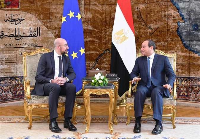 السيسي ورئيس المجلس الأوروبي يؤكدان أهمية تضافر الجهود لوقف إطلاق النار وإنفاذ المساعدات في غزة 1 2020 11 5 20 12 4 7991718117105