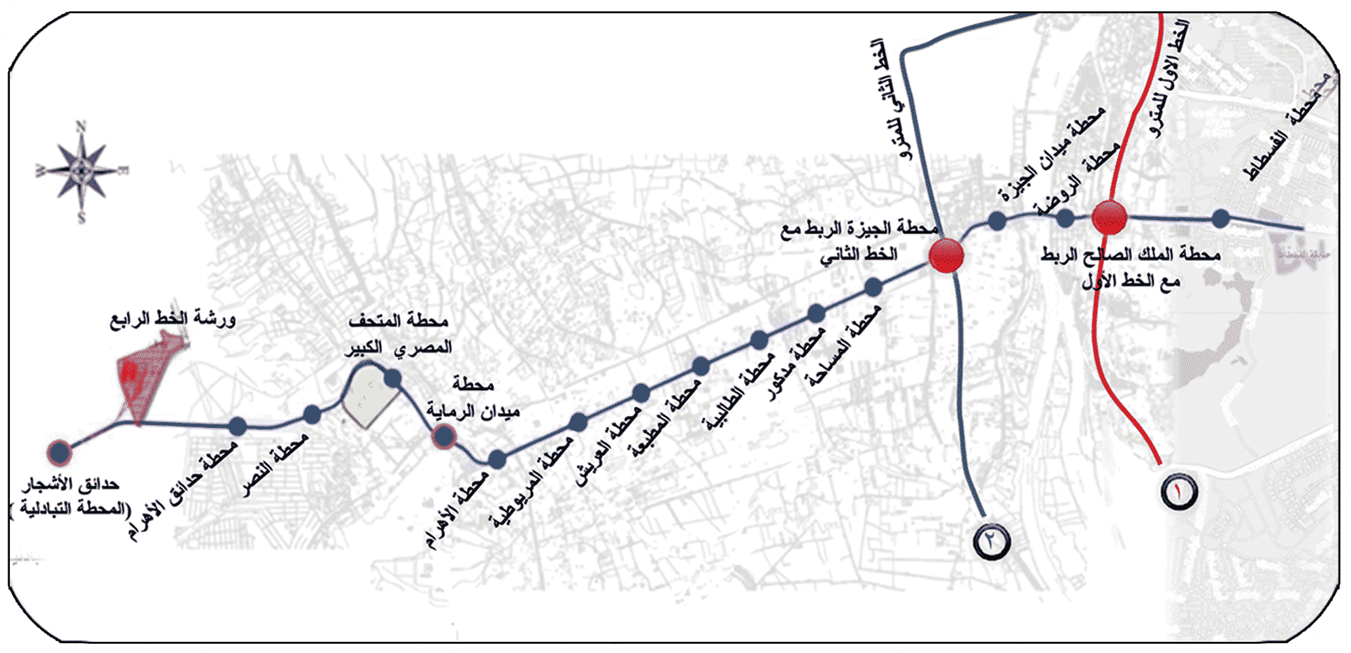 التخطيط تؤكد اهتمام مصر باستكمال الخط الرابع لمترو الأنفاق باعتباره وسيلة نقل خضراء 1 line4 21719757925