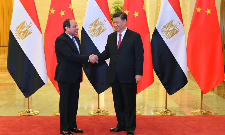 الرئيسان المصرى والصينى