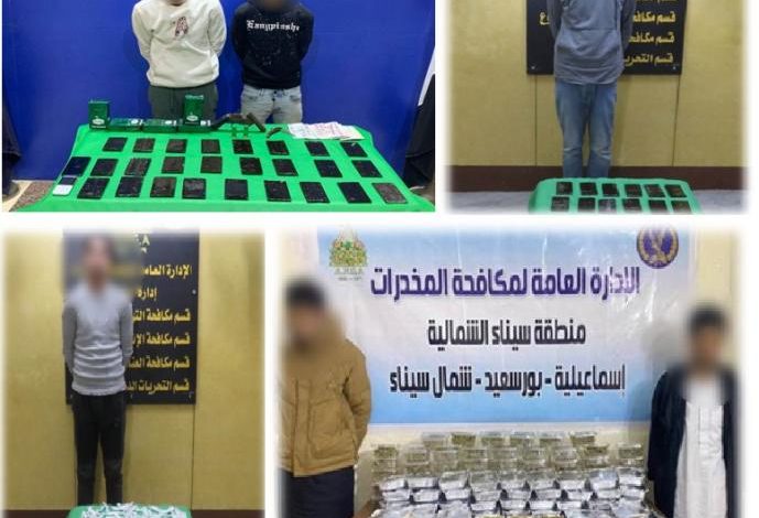 ضبط 5 عناصر إجرامية بالقليوبية بحوزتهم كمية من المواد والأقراص المخدرة بقيمة 3.6 مليون جنيه 1 7568851720171743