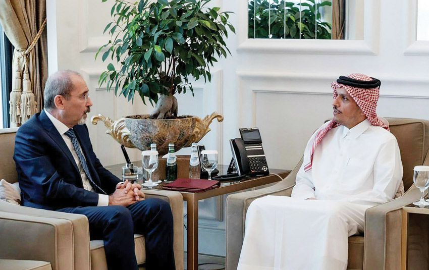 الأردن وقطر يبحثان سبل تكثيف جهود وقف العدوان الإسرائيلي على غزة 1 81721901364