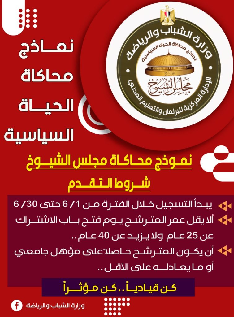 وزارة الشباب والرياضة تطلق فعاليات النسخة الأولي من نموذج محاكاة برلمان الشباب العربي 1 IMG 20210602 WA00001721461023