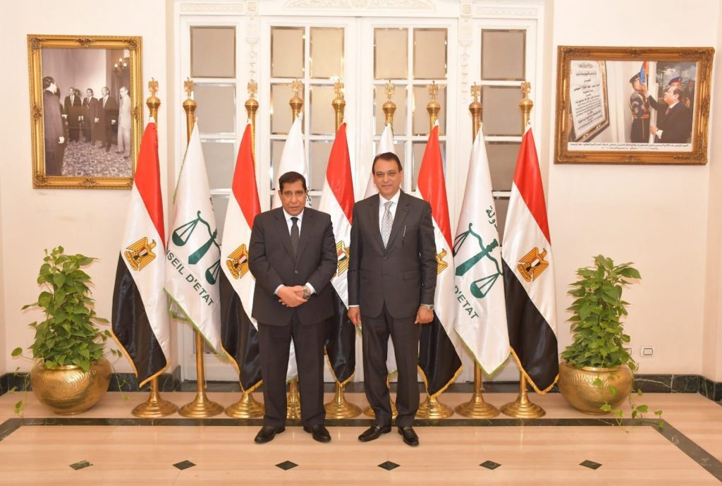 رئيس مجلس الدولة يستقبل وزير الشئون النيابية والقانونية والتواصل السياسي 1 IMG 20220706 WA00781721469724