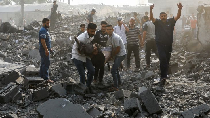 العراق يدين استهداف قوات الاحتلال الإسرائيلي مدرسة تؤوي نازحين بدير البلح وسط غزة 1 IMG 30741722099483