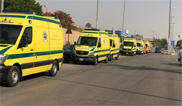 الصحة: الدفع بـ12 سيارة إسعاف لموقع حادث تصادم في محيط ميدان الرماية بالجيزة 1 202203161434403311724226363