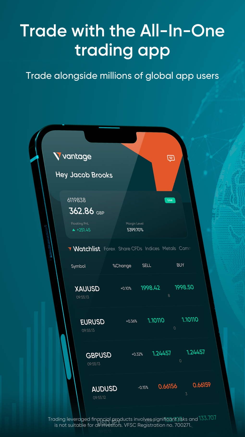 جلوبال (1): تطبيق Vantage Copy Trading يقدم طرق نسخ متعددة لاقتناص الفرص وتحقيق أقصى قدر من الربح 1 vantage all in one trading app screenshot1724734684