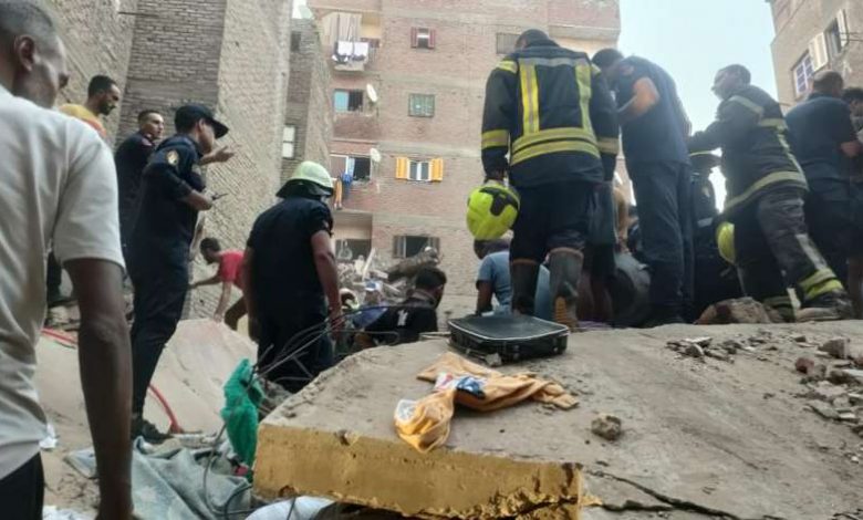 إصبة شخص اثر انهيار سقف بأحد العقارات بحدائق القبة 1 175473930316895886091725468904