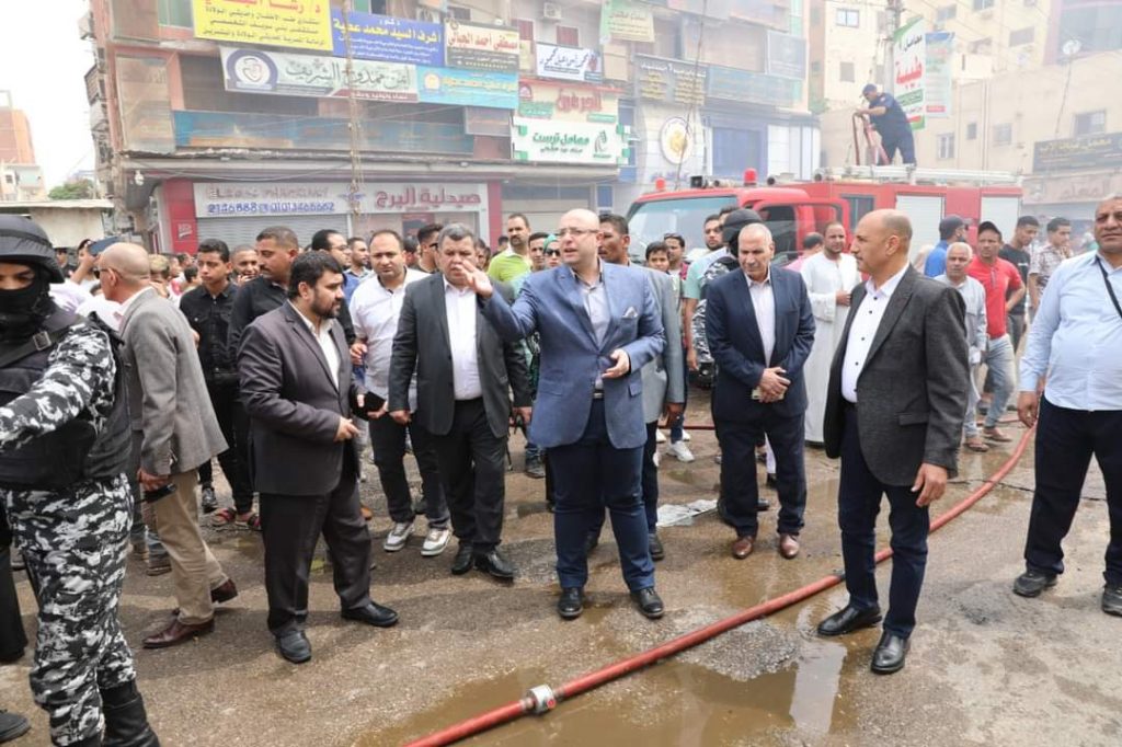 محافظ بني سويف يزور مقر المطرانية بعد تعرضها للحريق 1 391725477304