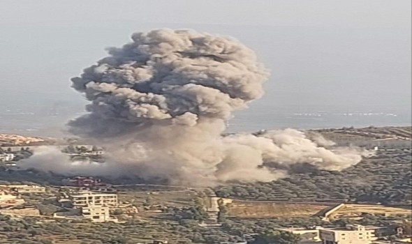 "حزب الله" يقصف مصنع للمواد المتفجرة في زخرون ومستعمرة كريات موتسكين للمرة الثانية 1 lebanon2fire1727278684