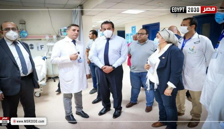 نائب وزير الصحة يؤكد على رفع كفاءة المنظومة الصحية خلال تفقده مركزي صحة المعصرة وطرة 1 116430 W1728891182