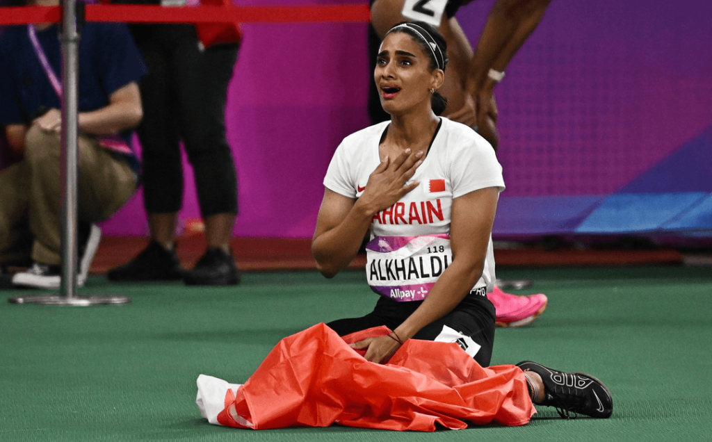 العداءة البحرينية هاجر الخالدي تحرز ذهبية 100 متر بدورة الألعاب السعودية 1 1696084181537 73489784 9b03 4c5f 877f 5636593778821728132485