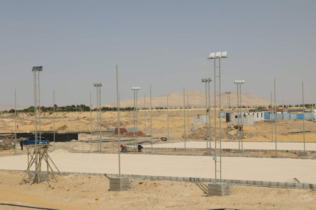 محافظ الوادي الجديد يتفقد المدينة الرياضية بالعاصمة الإدارية للمحافظة 1 181729442403