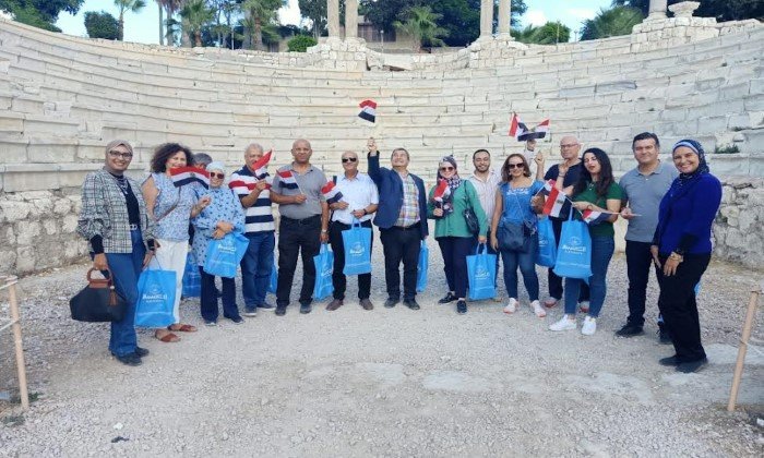 جولة سياحية للوفود المشاركة بالمسابقة الإقليمية الأولى لمدارس الأبطال الموحدة للأولمبياد الخاص 1 elaosboa286501729966983