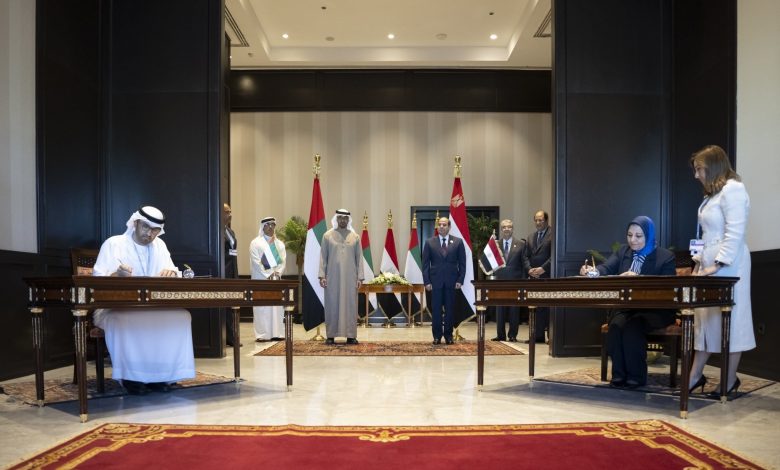 الرئيس السيسي والشيخ محمد بن زايد يشهدان إطلاق مشروع رأس الحكمة 1 khaligyoun972061728052924