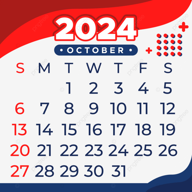 أخبار متوقعة ليوم الأحد 20 أكتوبر 2024 1 pngtree october 2024 calendar design vector png image 78709801729398123
