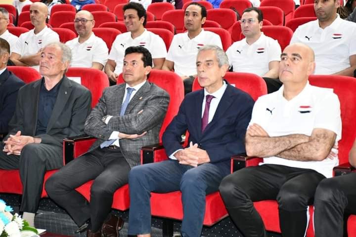 وزير الشباب والرياضة يشهد وقائع المؤتمر الصحفي للإعلان عن النسخة الثالثة لمعرض سبورتس إكسبو 1 FB IMG 16827008277311732731183