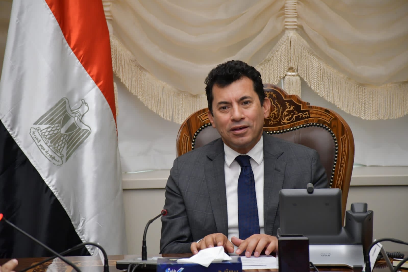 وزير الرياضة يبحث مع محافظ بورسعيد ورئيس لجنة الشباب والرياضة بمجلس النواب المشروعات الجاري تنفيذها بالمحافظة 1 WhatsApp Image 2023 11 29 at 21731615723